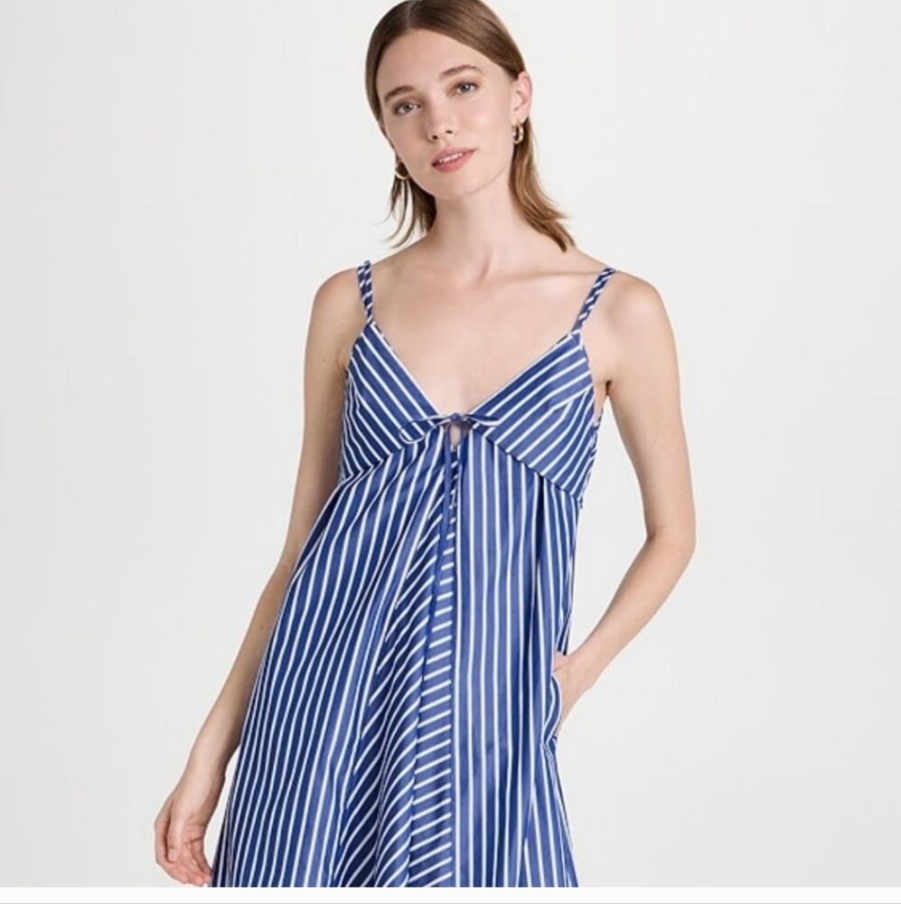 Rebecca Taylor Blue and White Sleeveless Sundress Size 0 - Picture 10 of 10